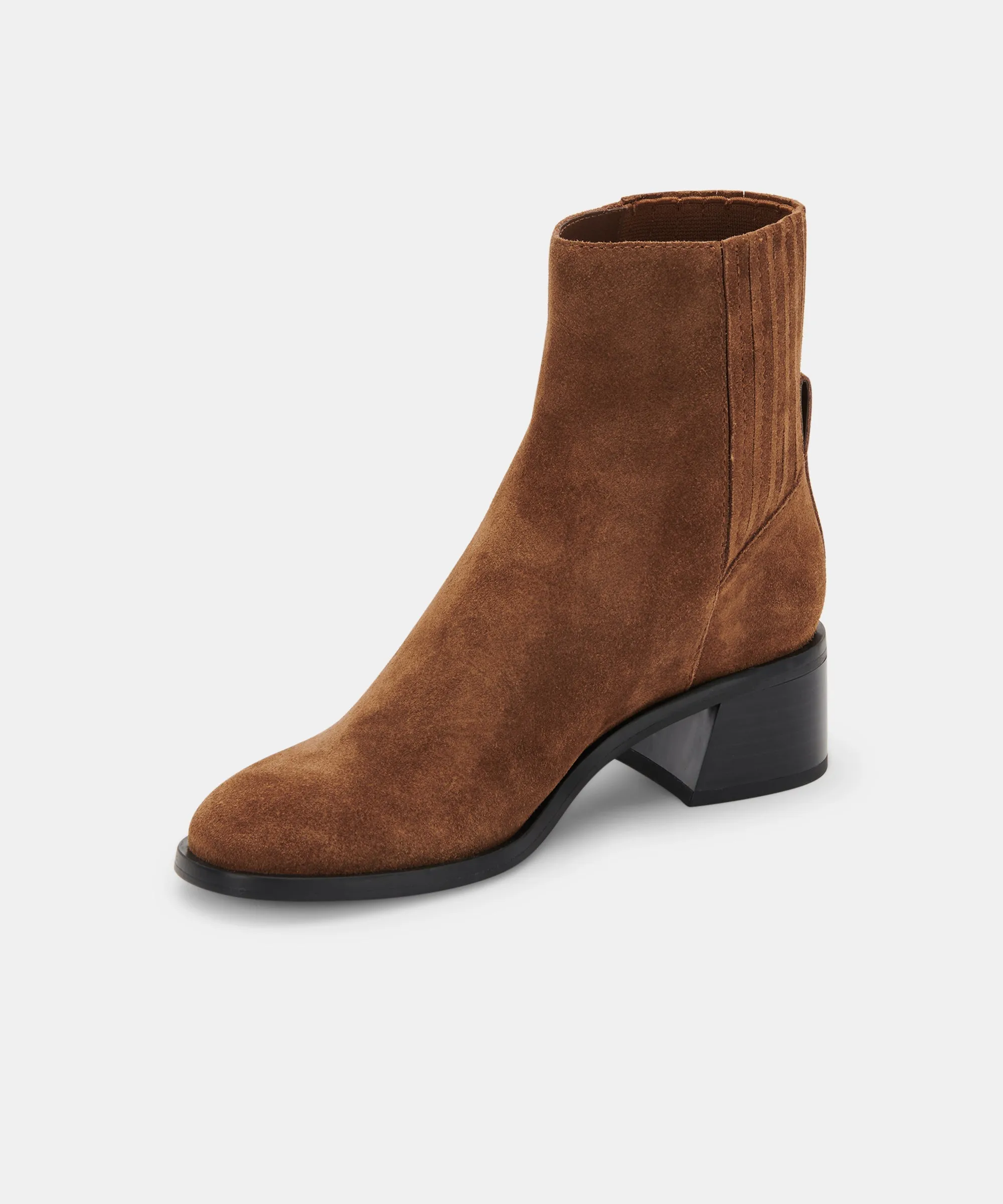 LAYTON BOOTIES DK BROWN SUEDE - re:vita sold by Dolce Vita product image thumbnail 4