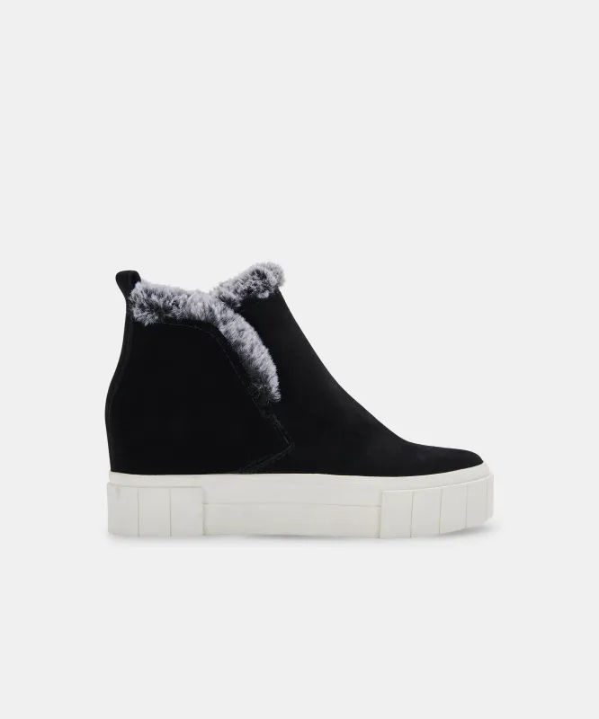 ZALI SNEAKERS BLACK SUEDE - re:vita sold by Dolce Vita