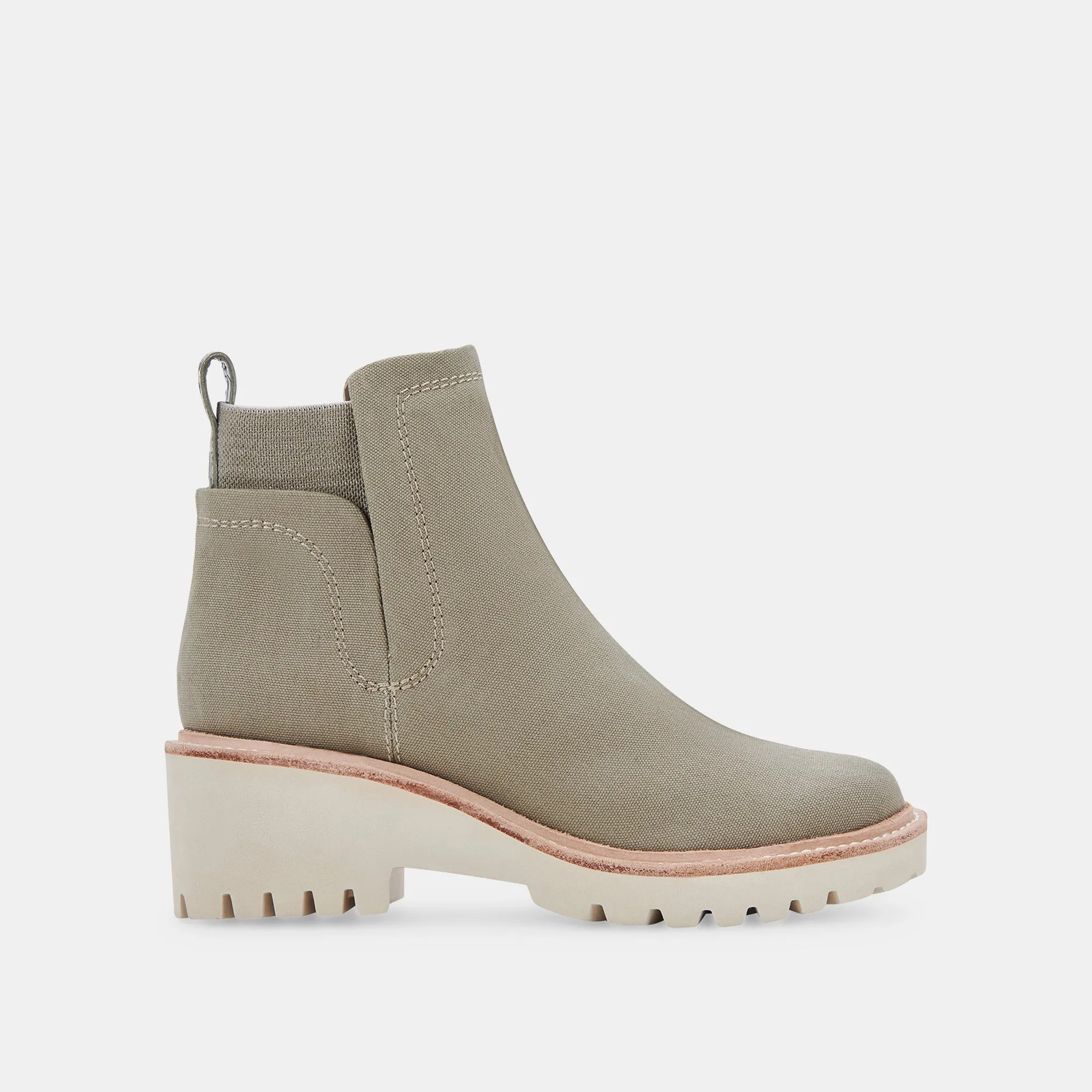 HUEY BOOTIES SAGE CANVAS - re:vita sold by Dolce Vita