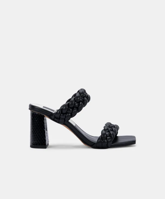 PAILY WIDE HEELS BLACK STELLA - re:vita sold by Dolce Vita