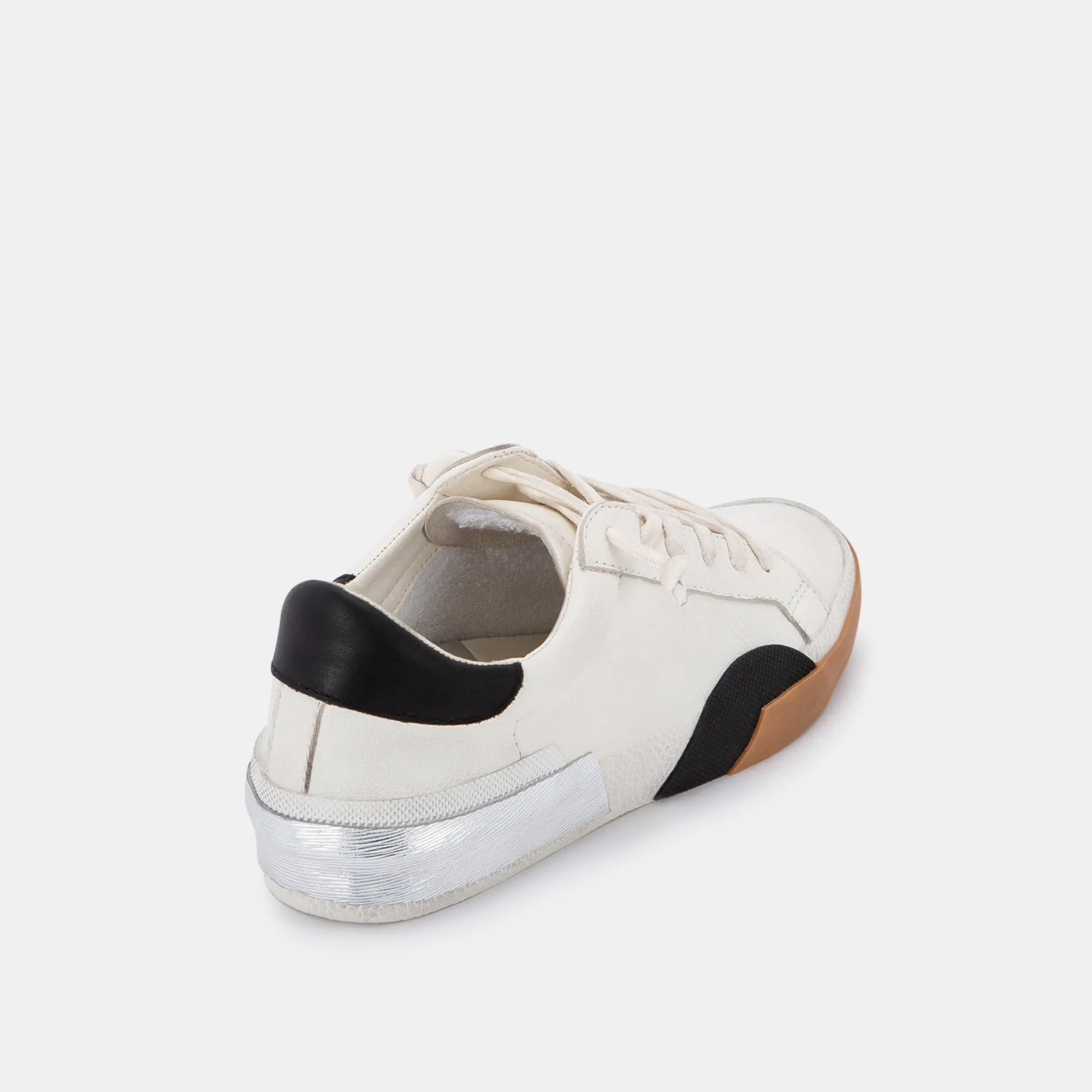 ZINA SNEAKERS WHITE BLACK LEATHER - re:vita sold by Dolce Vita product image thumbnail 5