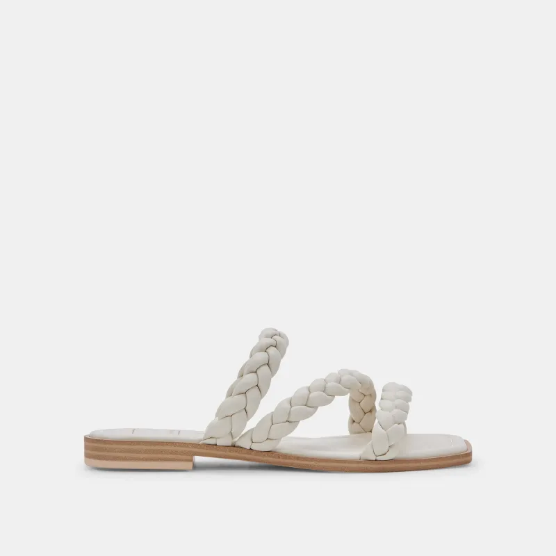 IMAN WIDE SANDALS IVORY STELLA - re:vita sold by Dolce Vita