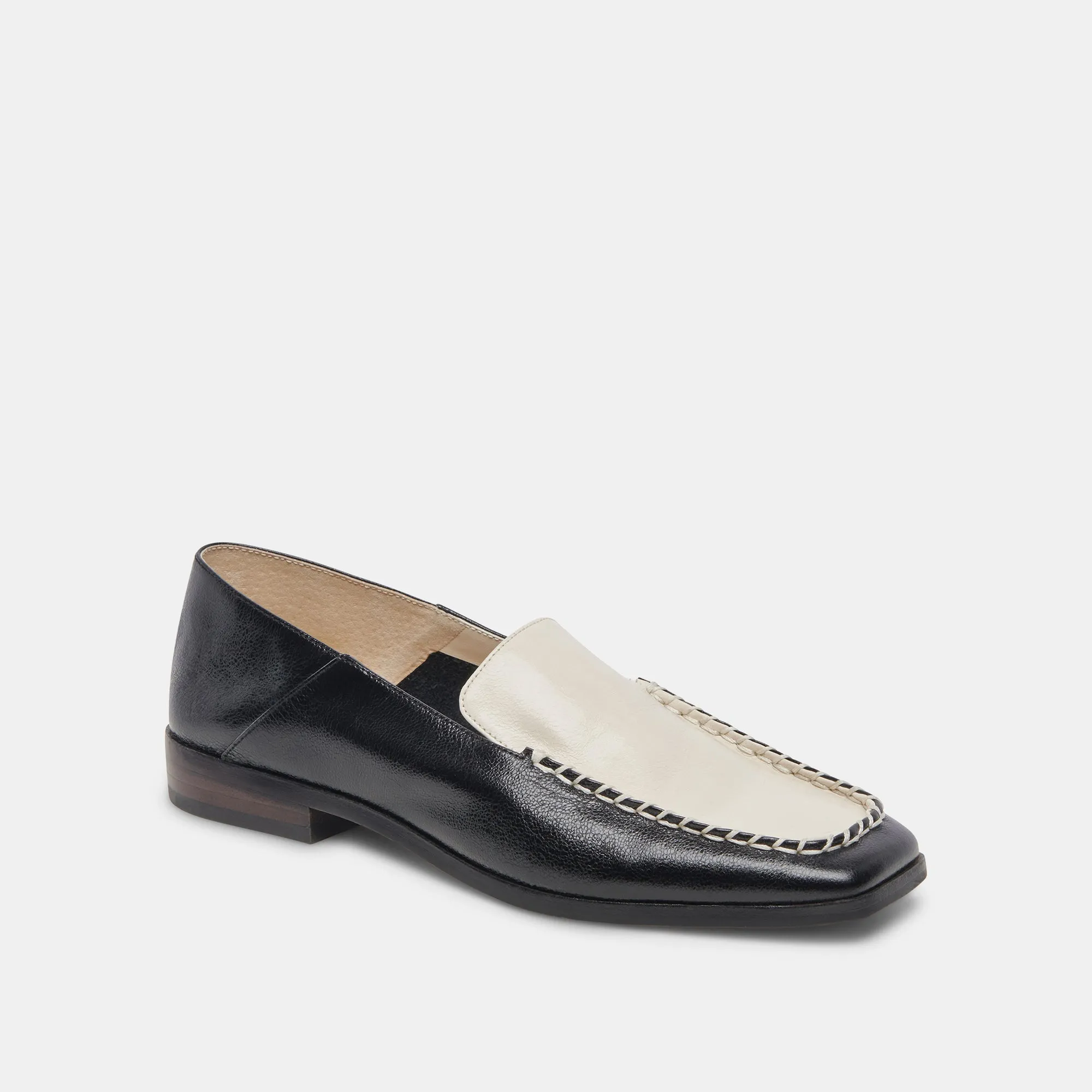 BENY WIDE FLATS WHITE BLACK CRINKLE PATENT - re:vita sold by Dolce Vita product image thumbnail 4