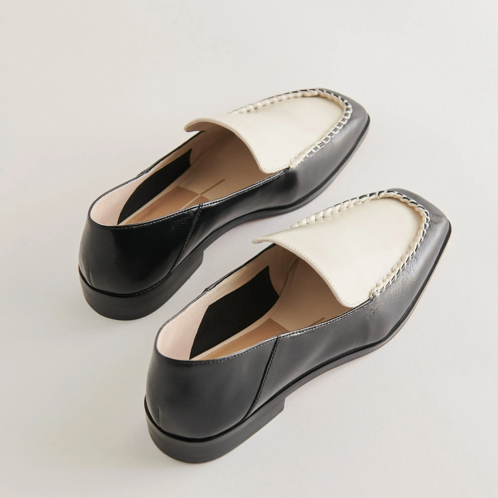 BENY WIDE FLATS WHITE BLACK CRINKLE PATENT - re:vita sold by Dolce Vita product image thumbnail 3