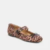 GIBSEN BALLET FLATS DK LEOPARD SATIN sold by Dolce Vita