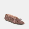 EDDA BALLET FLATS BROWN WOVEN LEATHER sold by Dolce Vita