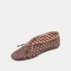 EDDA BALLET FLATS BROWN WOVEN LEATHER sold by Dolce Vita