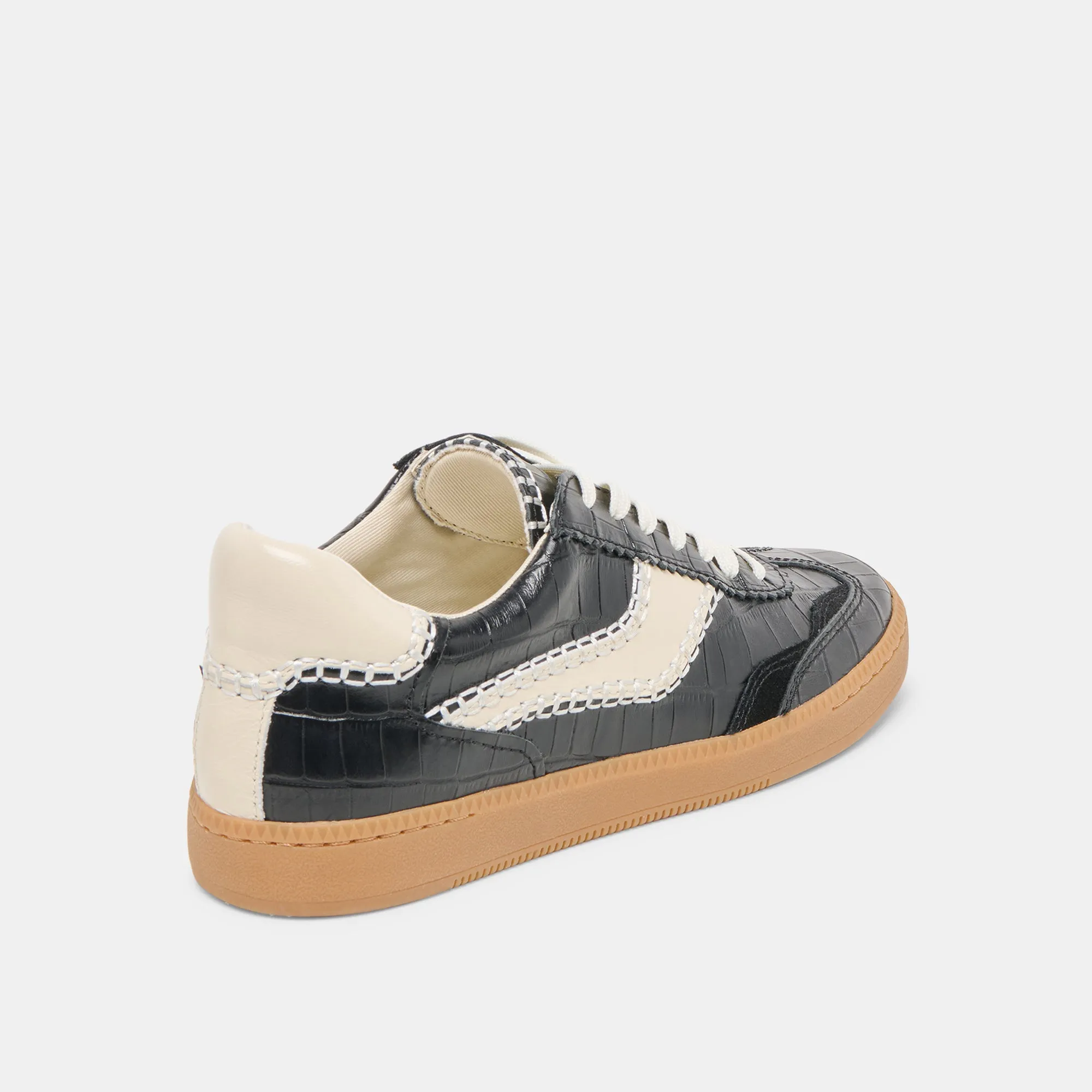 NOTICE STITCH SNEAKERS NOIR CROCO EMBOSSED LEATHER sold by Dolce Vita product image thumbnail 3
