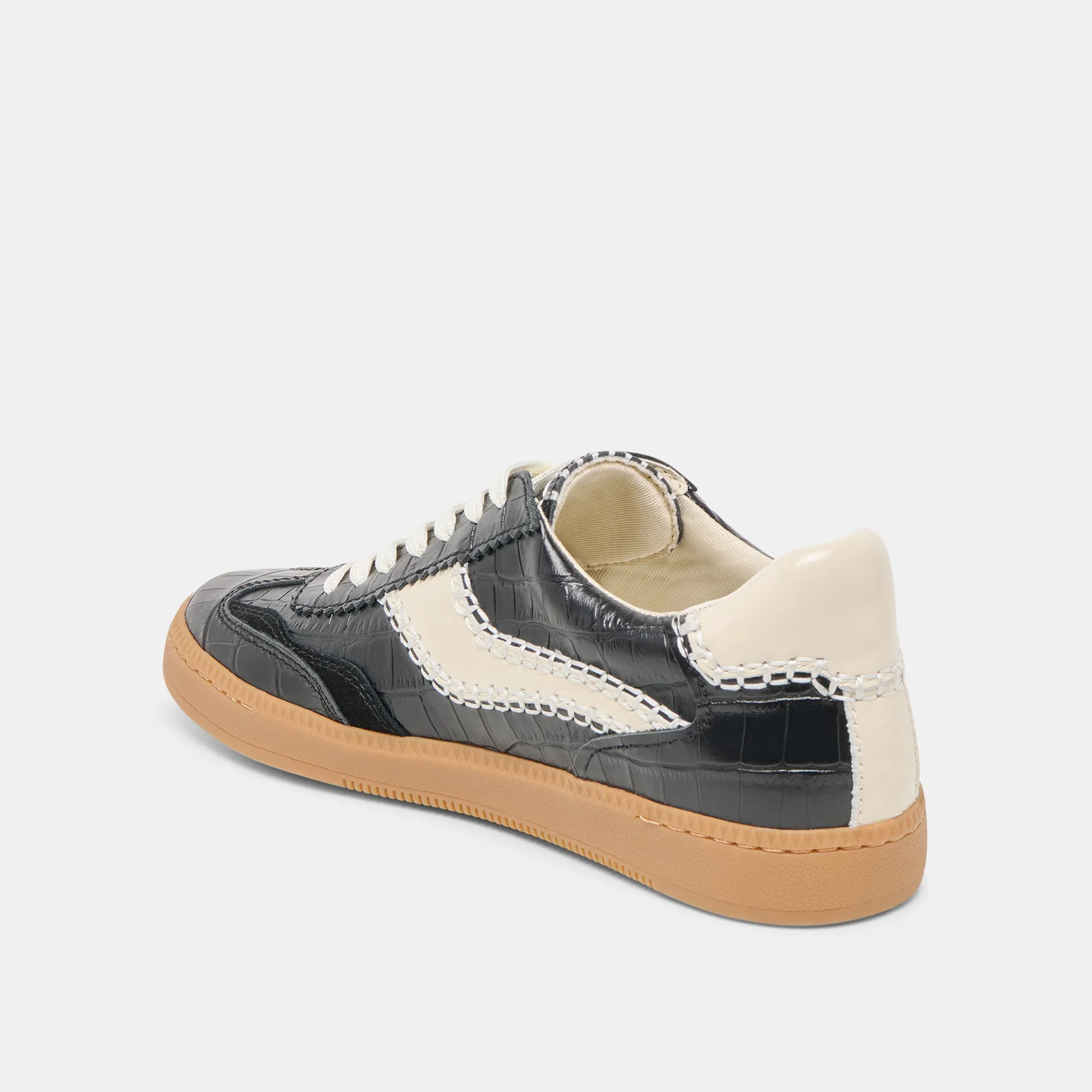 NOTICE STITCH SNEAKERS NOIR CROCO EMBOSSED LEATHER sold by Dolce Vita product image thumbnail 5