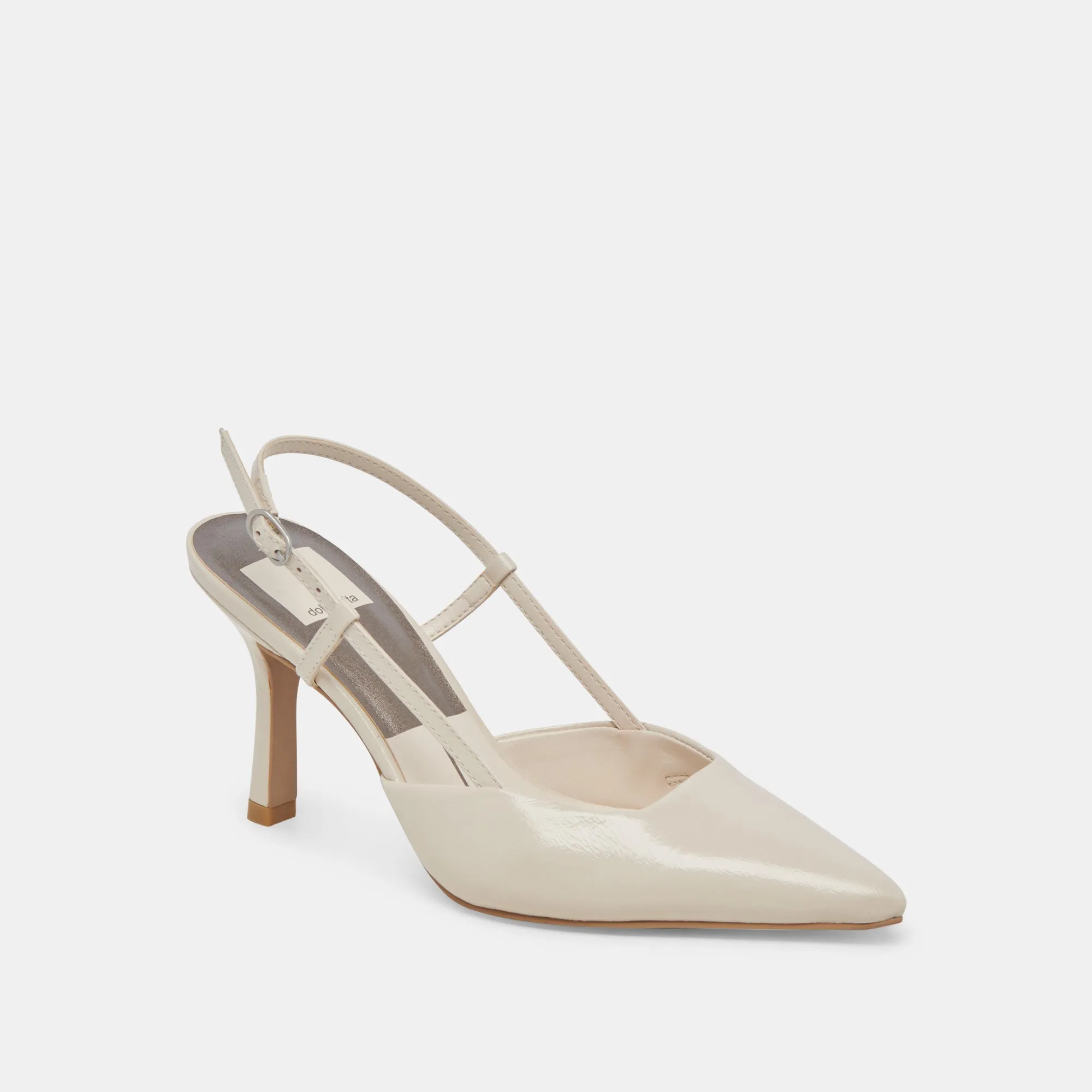 KIM HEELS IVORY CRINKLE PATENT - re:vita sold by Dolce Vita product image thumbnail 3