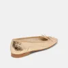 ANISA BALLET FLATS GOLD DISTRESSED LEATHER - re:vita sold by Dolce Vita