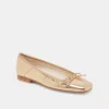 ANISA BALLET FLATS GOLD DISTRESSED LEATHER - re:vita sold by Dolce Vita