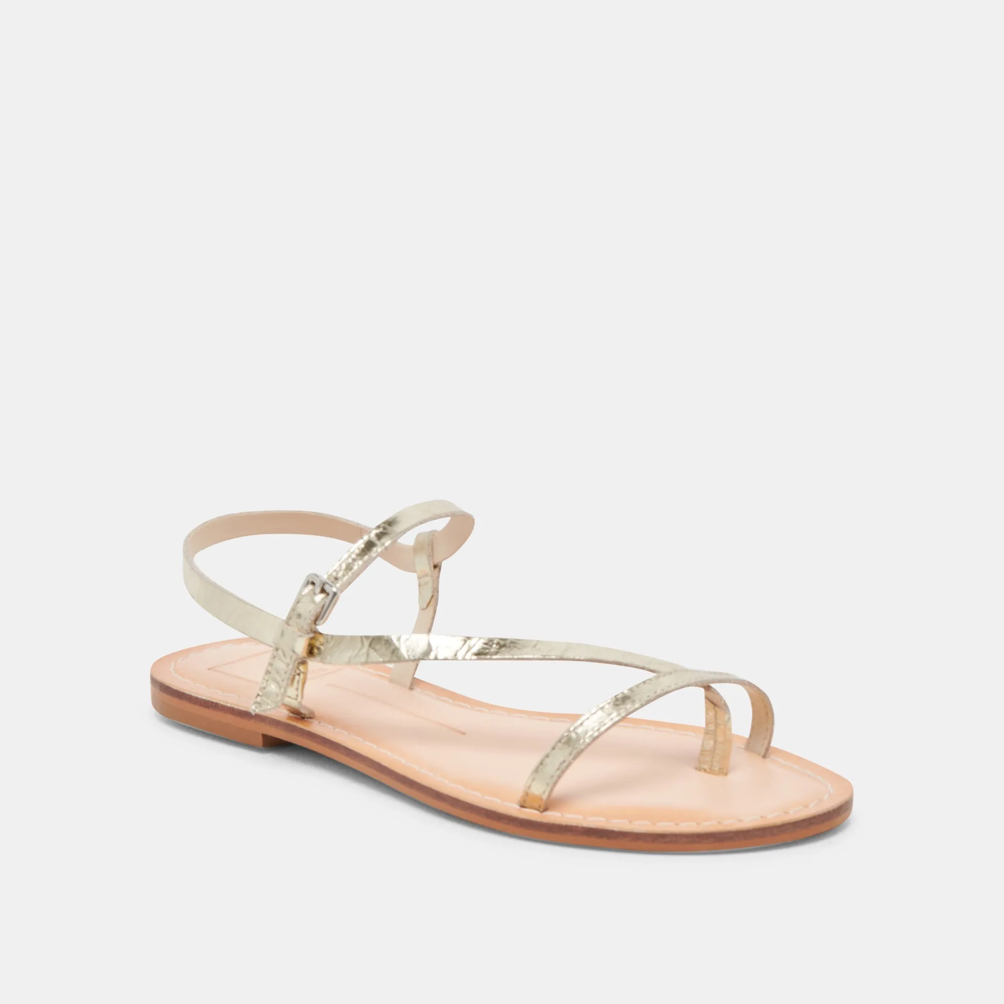 WANDRE SANDALS GOLD DISTRESSED LEATHER - re:vita sold by Dolce Vita product image thumbnail 2