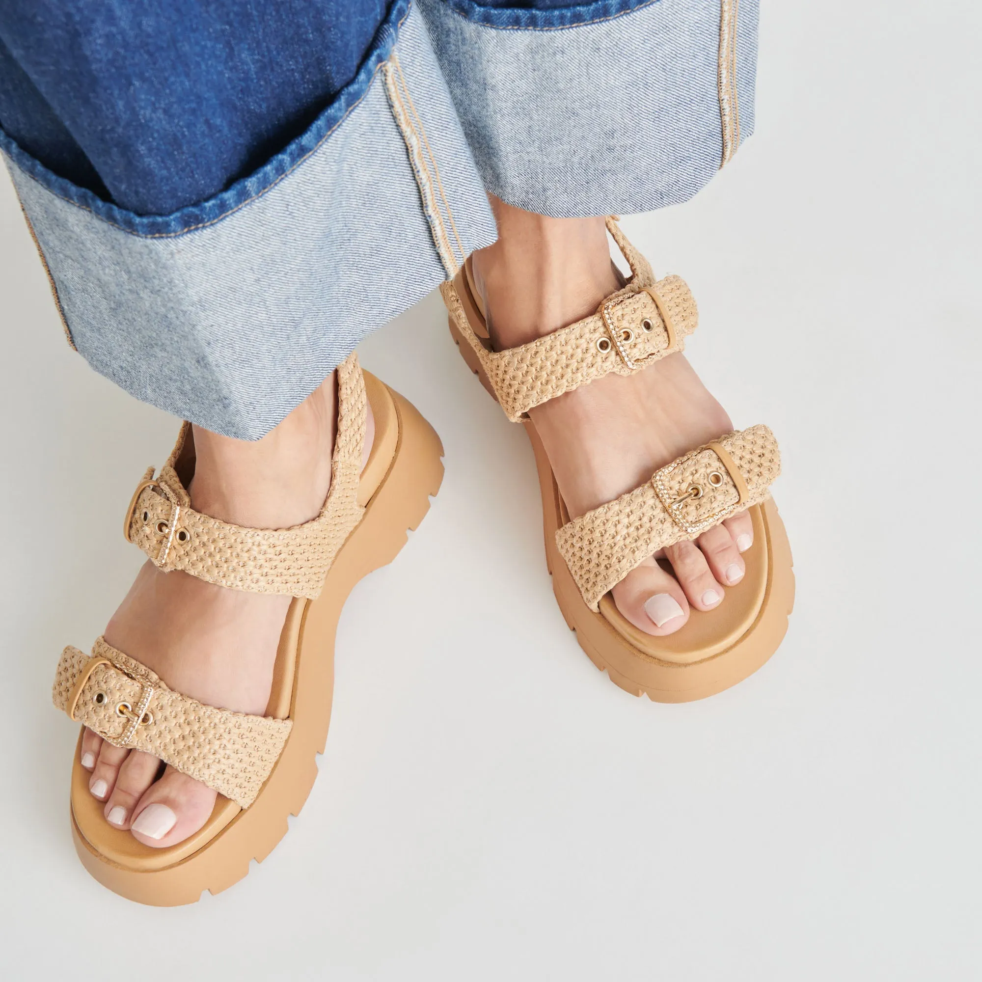 PALDA SANDALS NATURAL RAFFIA - re:vita sold by Dolce Vita product image thumbnail 5