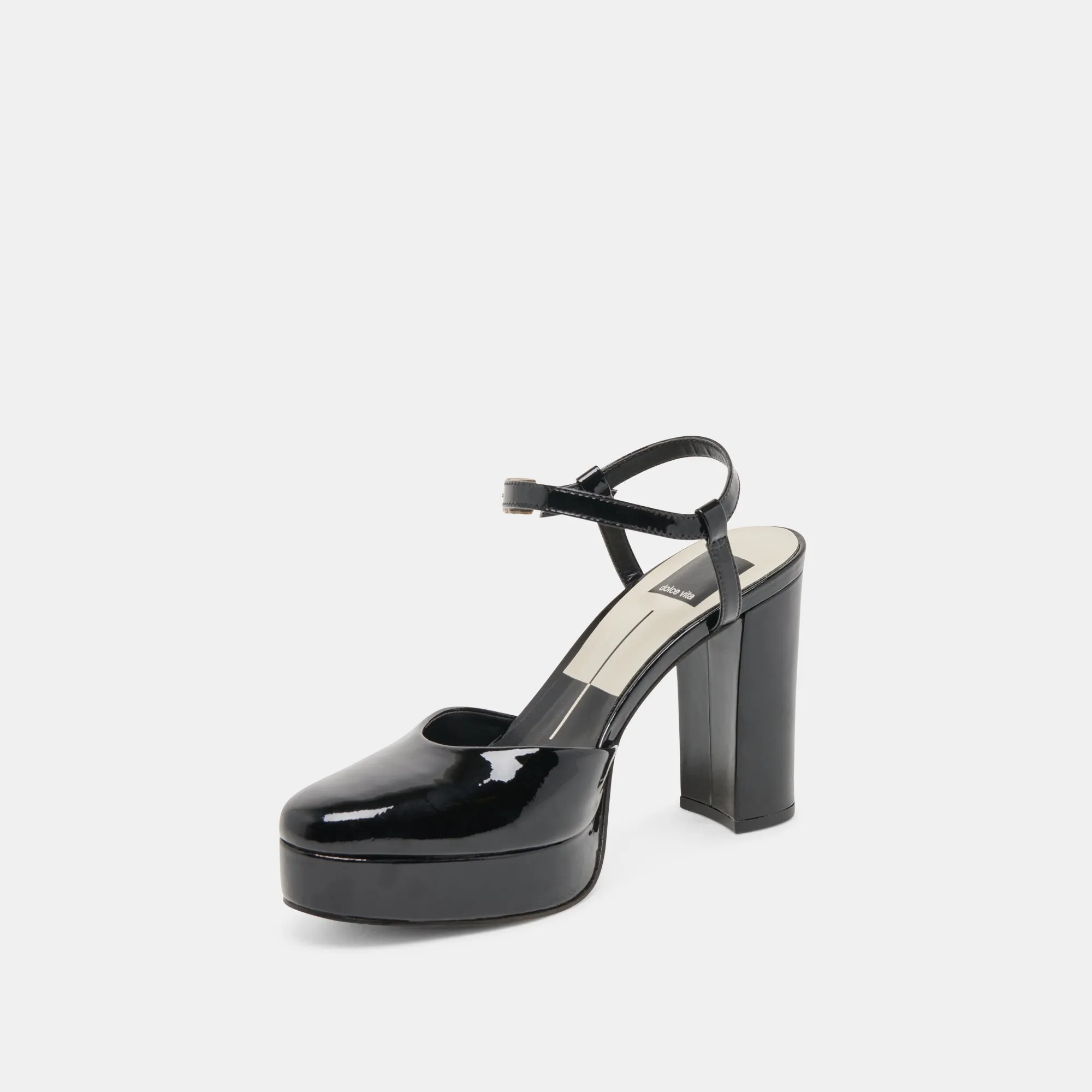 CLAUD HEELS MIDNIGHT PATENT LEATHER - re:vita sold by Dolce Vita product image thumbnail 4