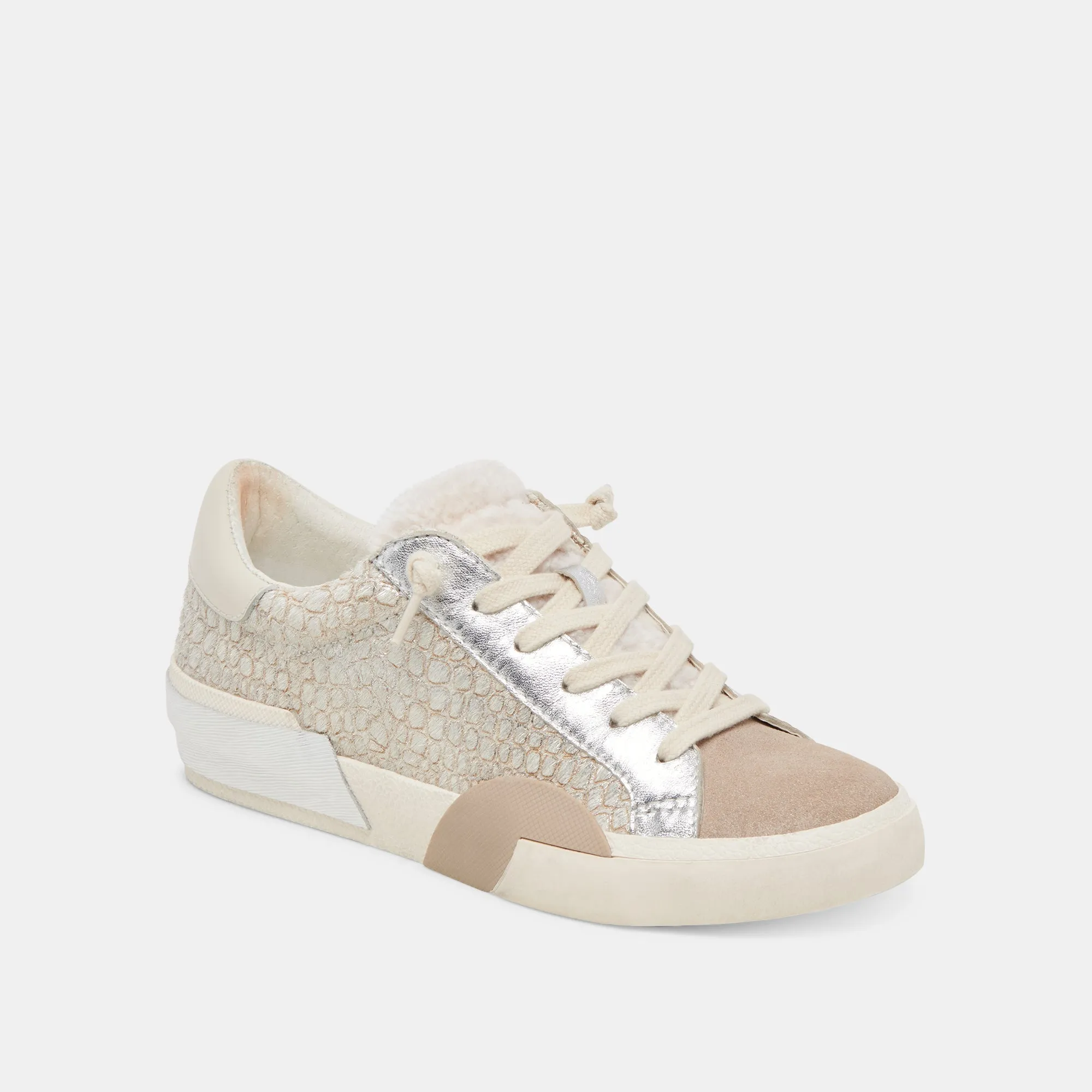 ZINA PLUSH SNEAKERS STONE CALF HAIR - re:vita sold by Dolce Vita product image thumbnail 3