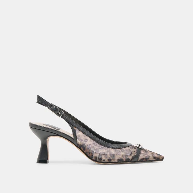 LORINE HEELS LEOPARD MESH sold by Dolce Vita