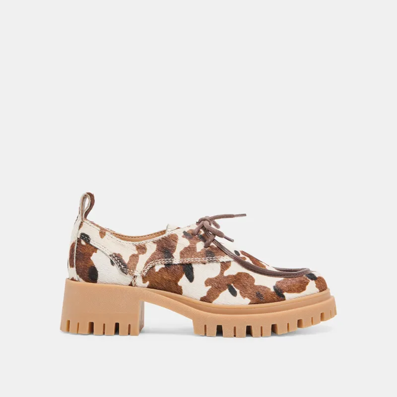 MILZA LOAFERS COCOA CALF HAIR sold by Dolce Vita