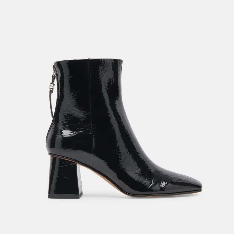 FIFI H2O BOOTIES MIDNIGHT CRINKLE PATENT - re:vita sold by Dolce Vita
