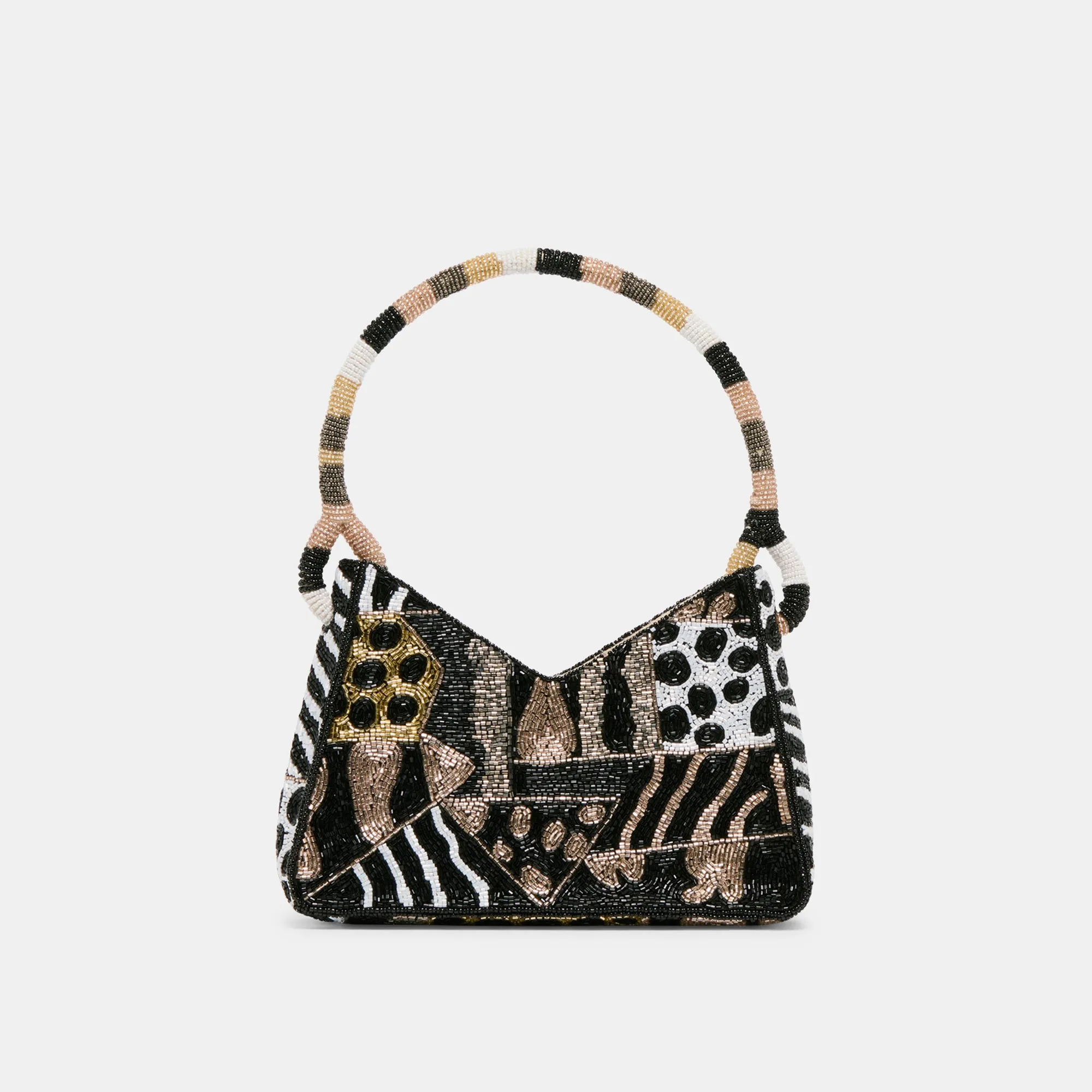 AMELIA SHOULDER BAG DARK MULTI BEADED sold by Dolce Vita