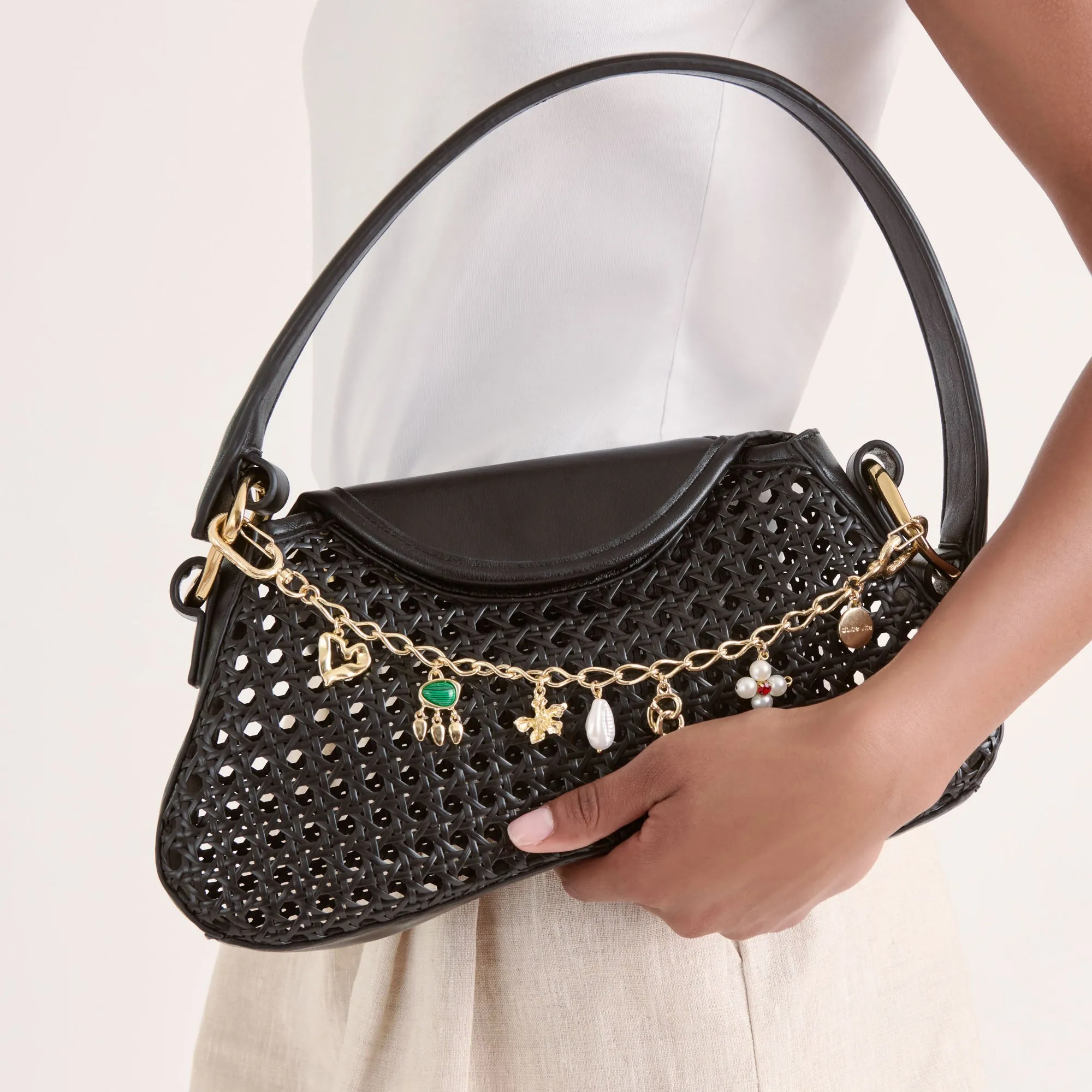 PEARL CHAIN BAG CHARM GOLD PEARL sold by Dolce Vita product image thumbnail 4