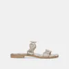 ILVA SANDALS GREY WHITE EMBOSSED LEATHER - re:vita sold by Dolce Vita