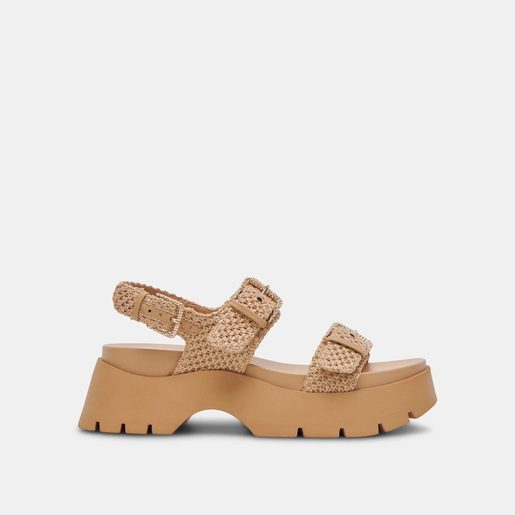 PALDA SANDALS NATURAL RAFFIA - re:vita sold by Dolce Vita