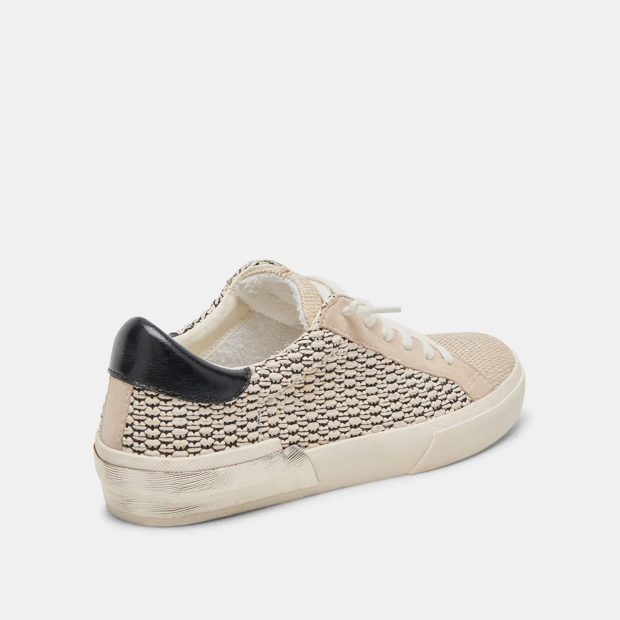 ZINA SNEAKERS BLACK NATURAL RAFFIA - re:vita sold by Dolce Vita product image thumbnail 5