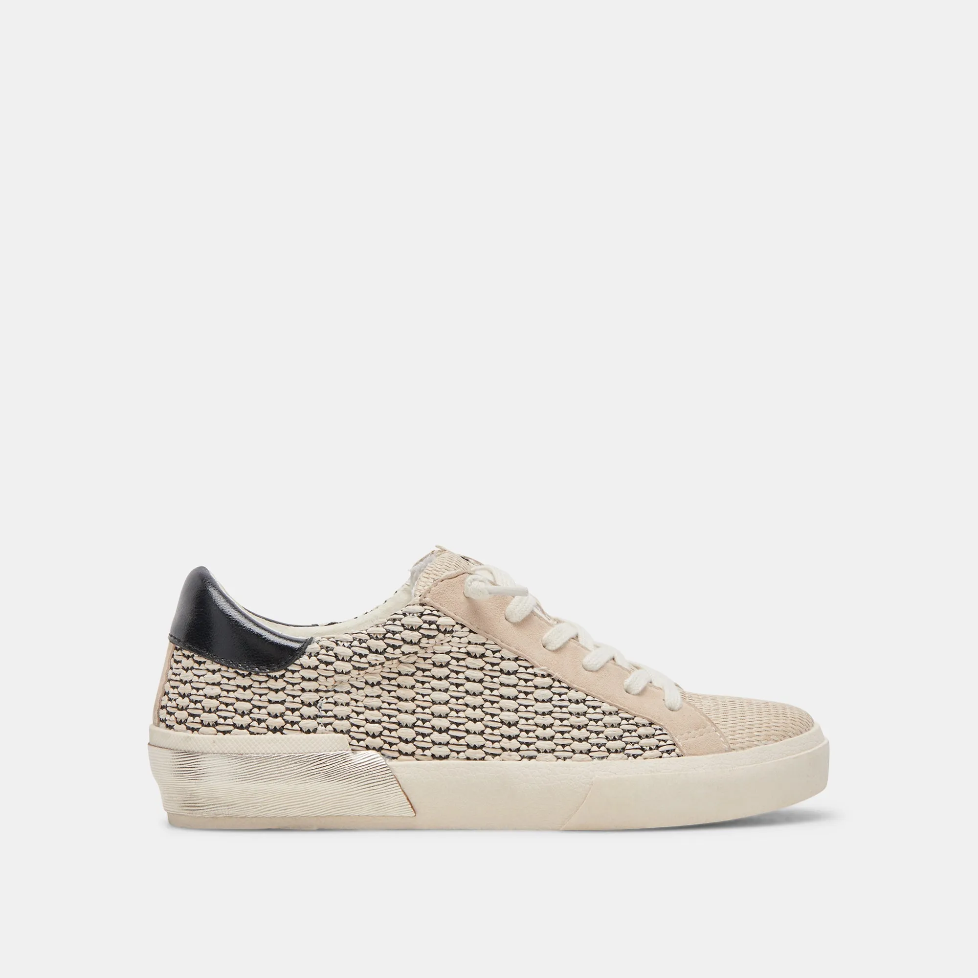 ZINA SNEAKERS BLACK NATURAL RAFFIA - re:vita sold by Dolce Vita product image thumbnail 2