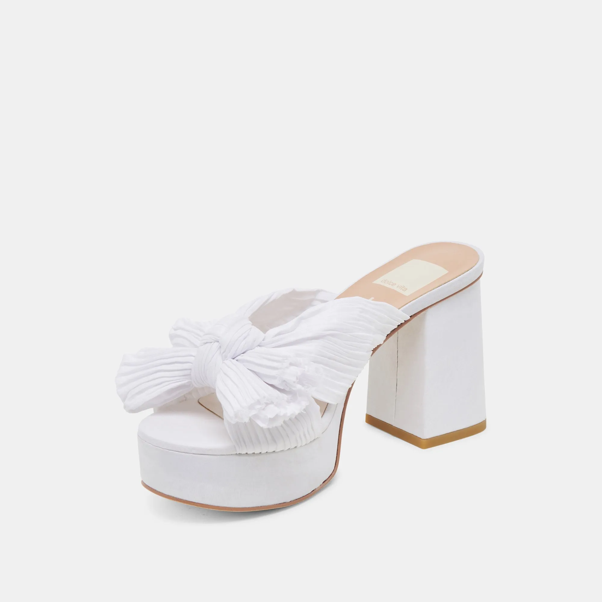 BLARE HEELS WHITE SATIN - re:vita sold by Dolce Vita product image thumbnail 4