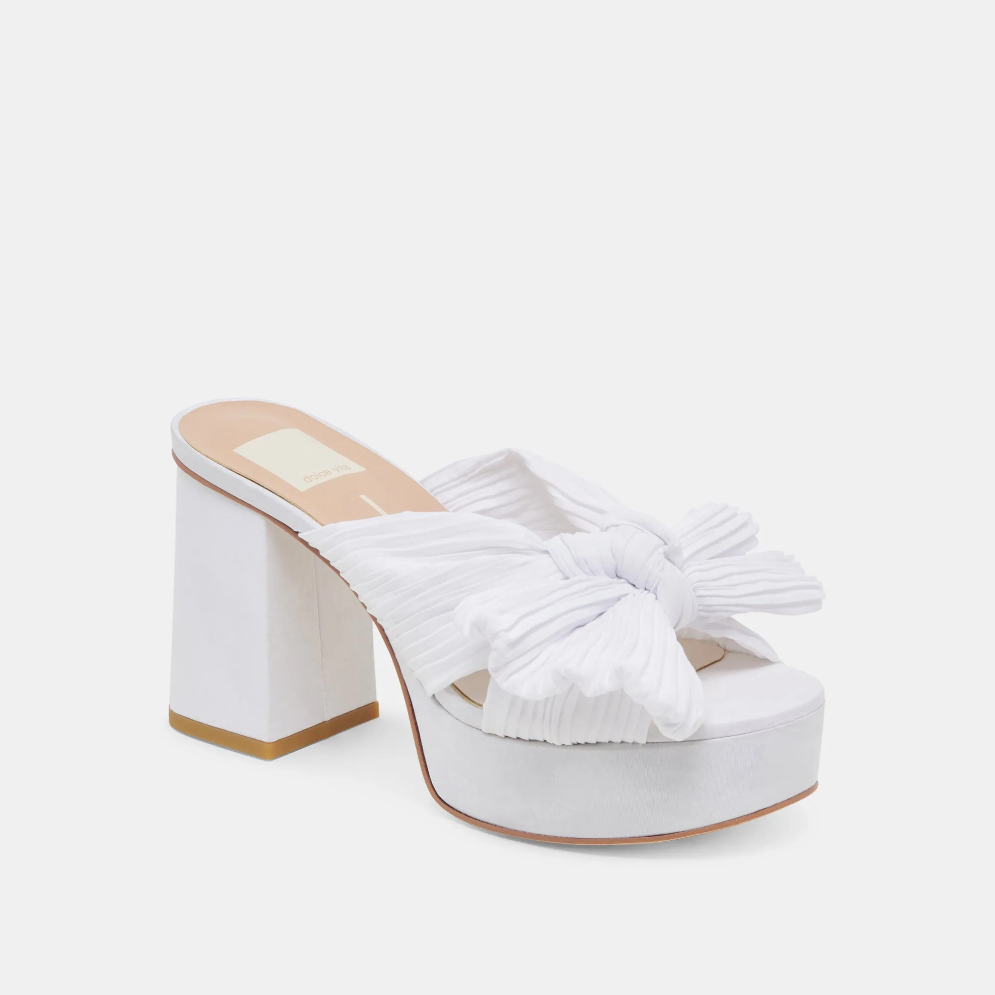 BLARE HEELS WHITE SATIN - re:vita sold by Dolce Vita product image thumbnail 2