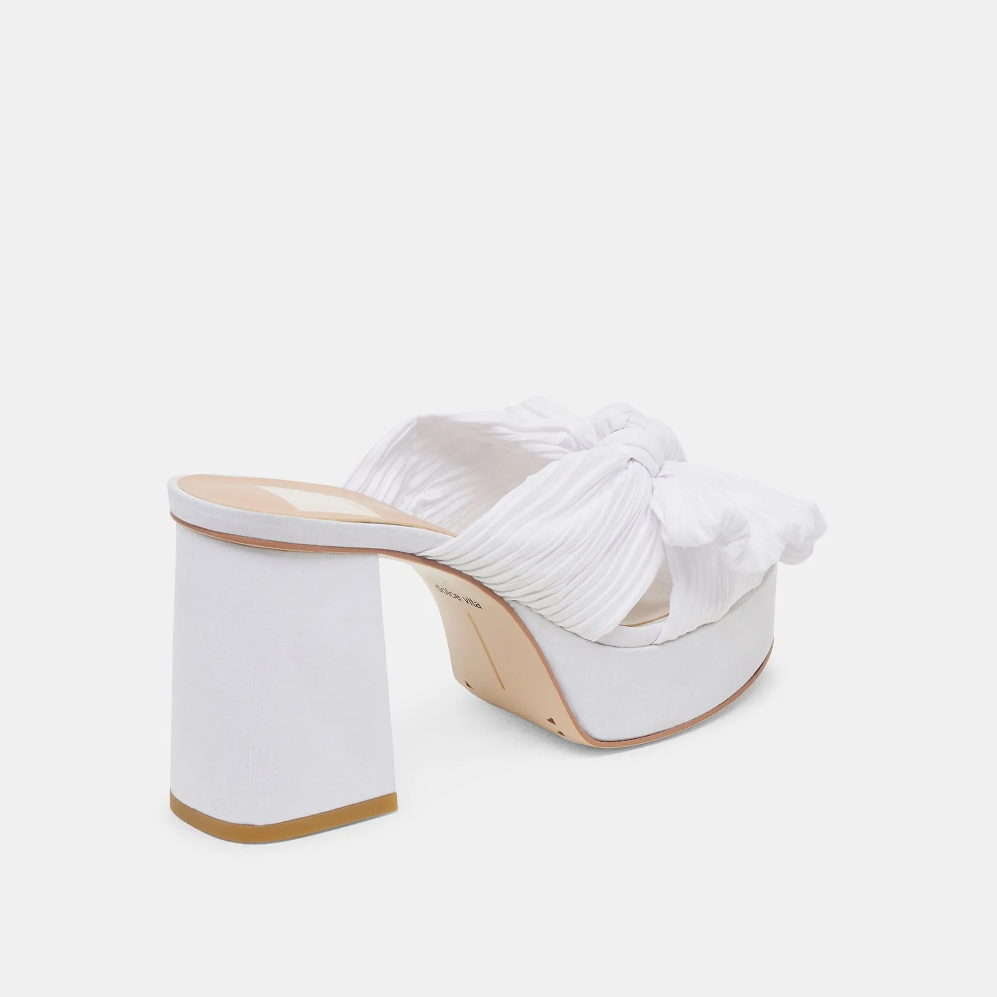 BLARE HEELS WHITE SATIN - re:vita sold by Dolce Vita product image thumbnail 3