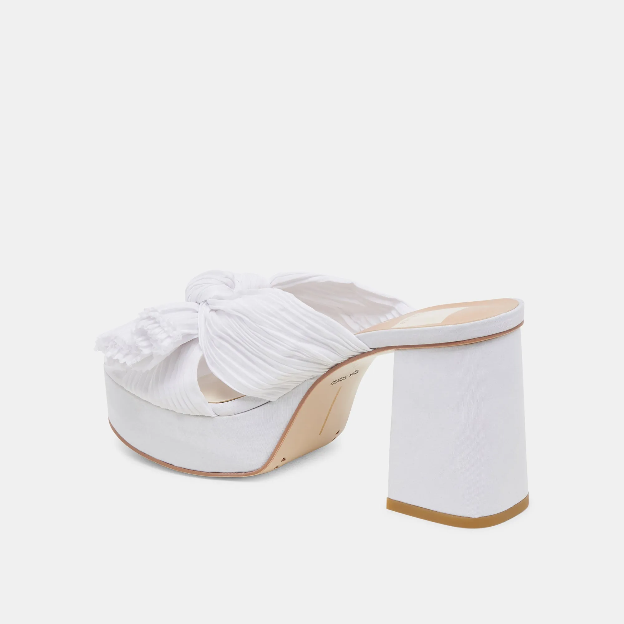 BLARE HEELS WHITE SATIN - re:vita sold by Dolce Vita product image thumbnail 5