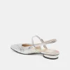RIANNE FLATS SILVER DISTRESSED LEATHER - re:vita sold by Dolce Vita