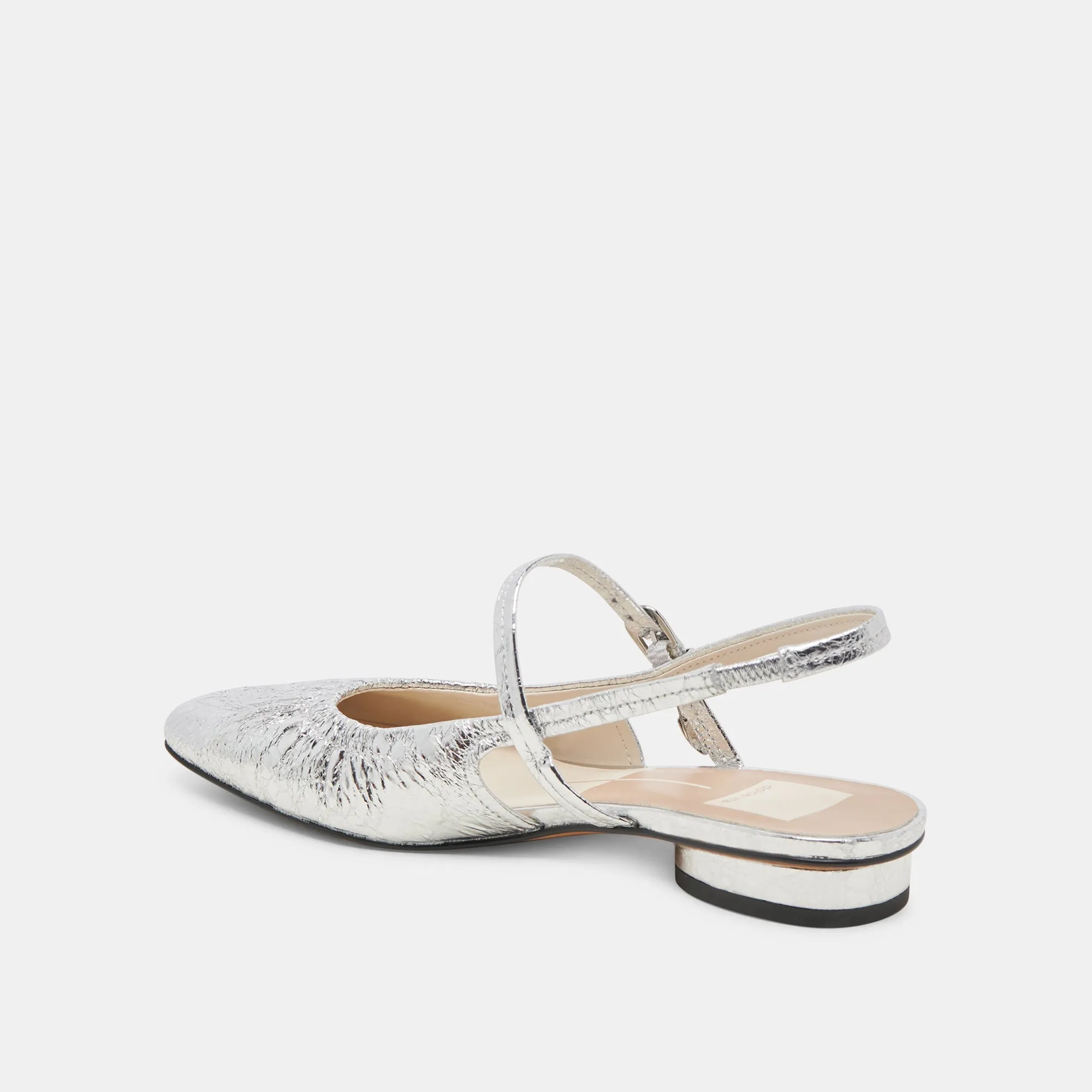 RIANNE FLATS SILVER DISTRESSED LEATHER - re:vita sold by Dolce Vita product image thumbnail 5