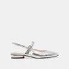 RIANNE FLATS SILVER DISTRESSED LEATHER - re:vita sold by Dolce Vita