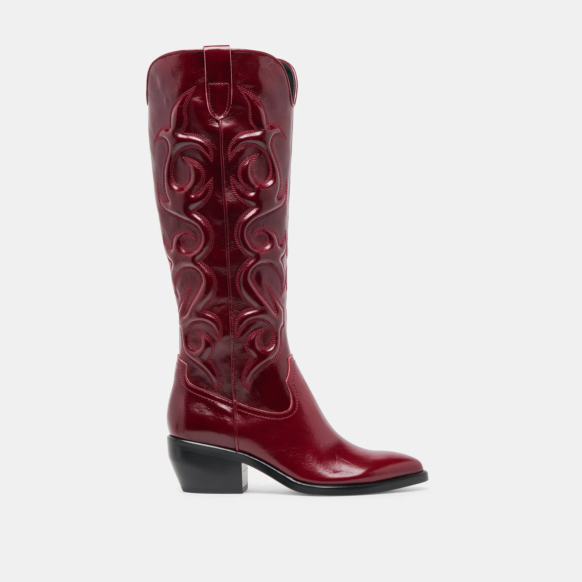 MIRLA BOOTS OXBLOOD LEATHER sold by Dolce Vita