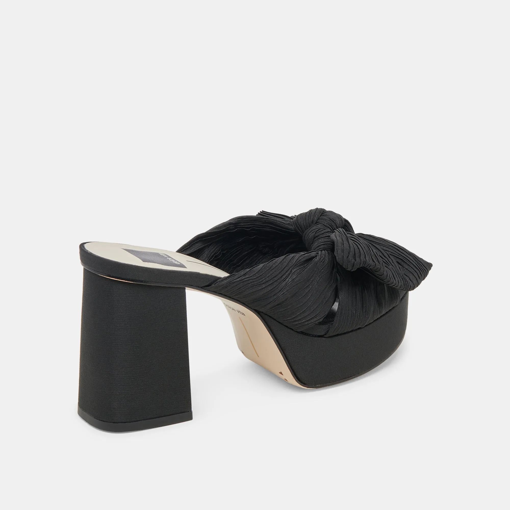 BLARE HEELS ONYX SATIN - re:vita sold by Dolce Vita product image thumbnail 3