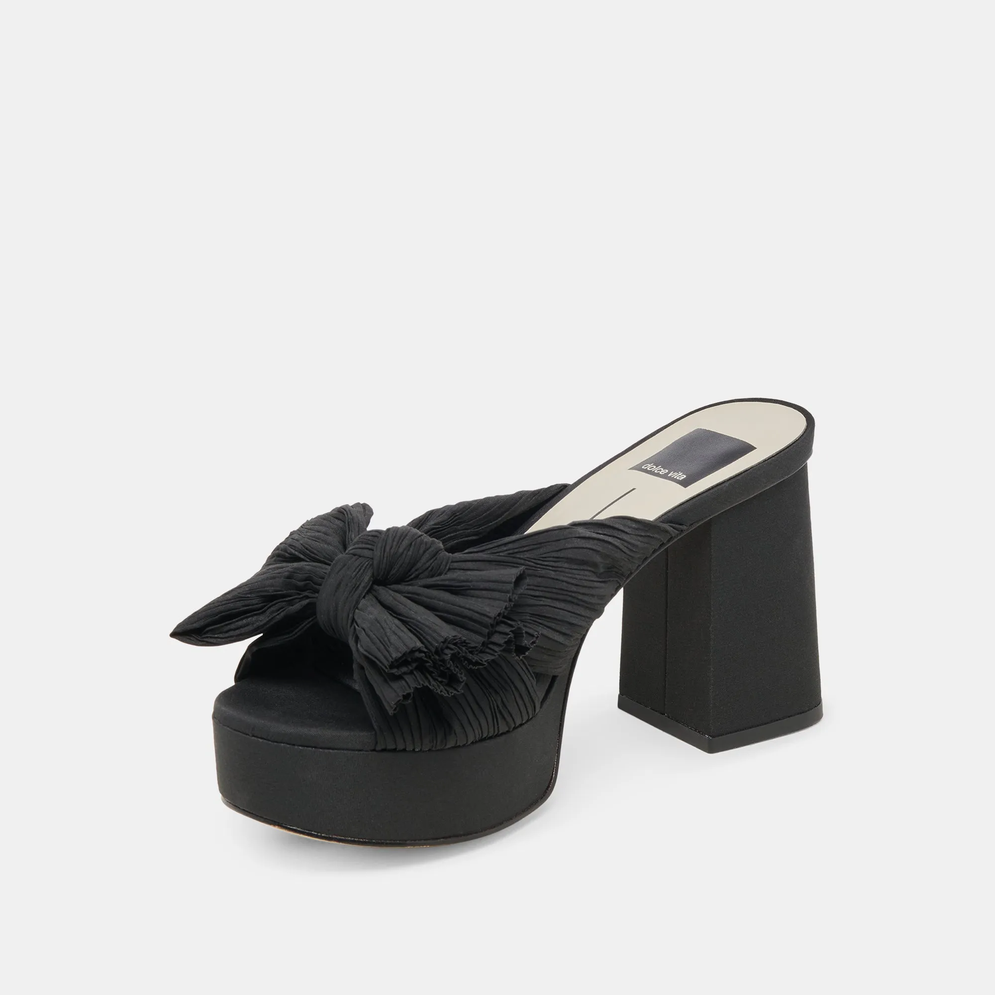 BLARE HEELS ONYX SATIN - re:vita sold by Dolce Vita product image thumbnail 4