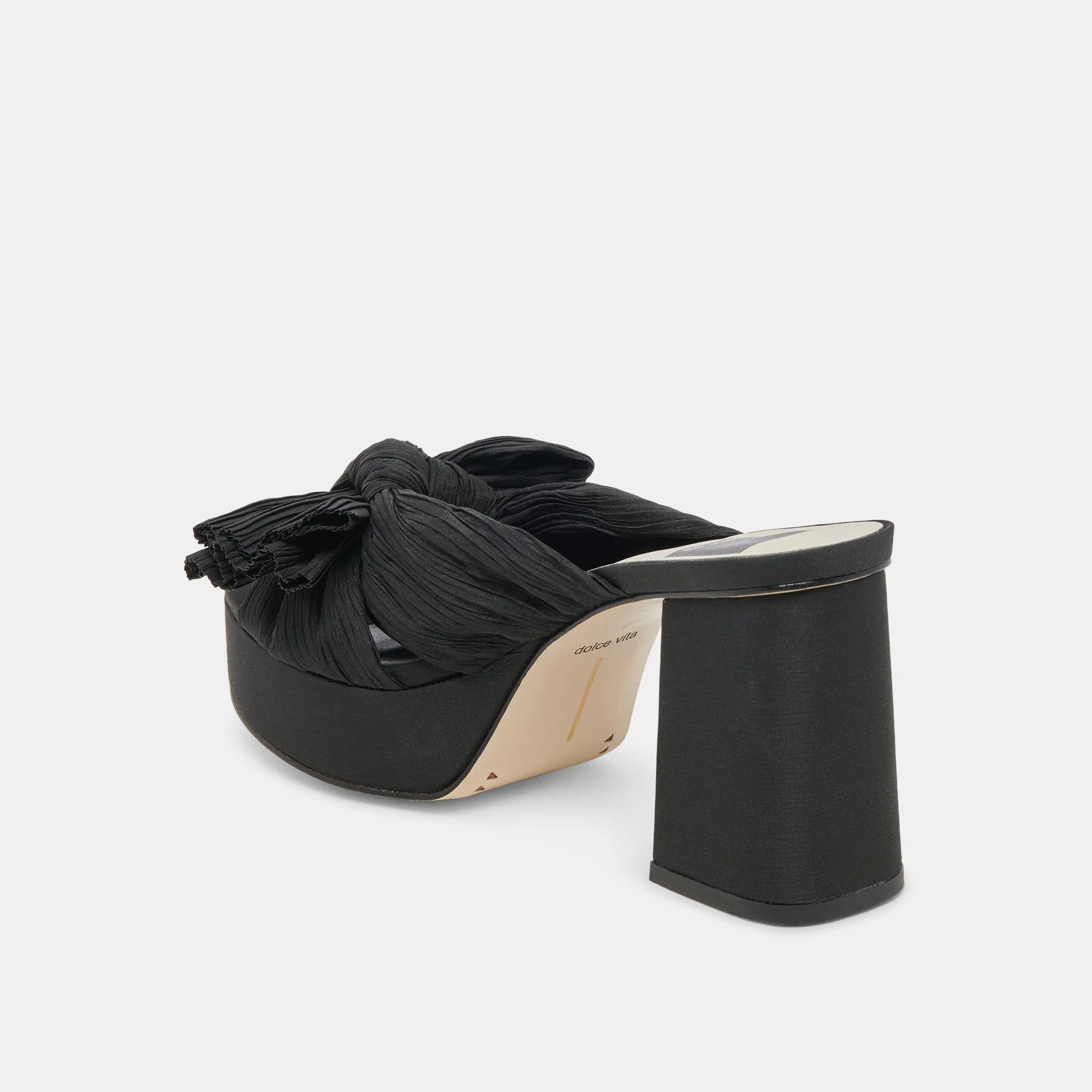 BLARE HEELS ONYX SATIN - re:vita sold by Dolce Vita product image thumbnail 5