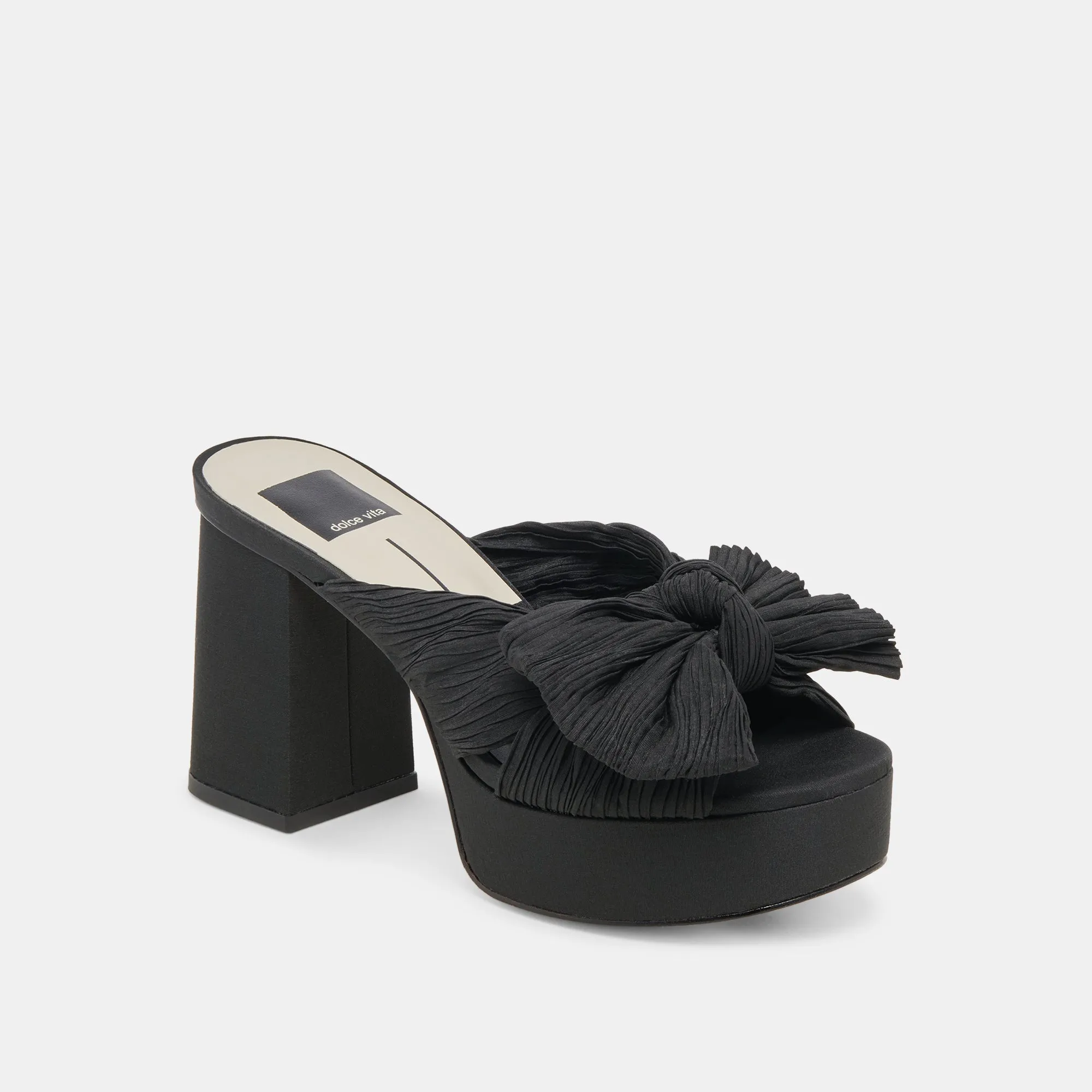 BLARE HEELS ONYX SATIN - re:vita sold by Dolce Vita product image thumbnail 2