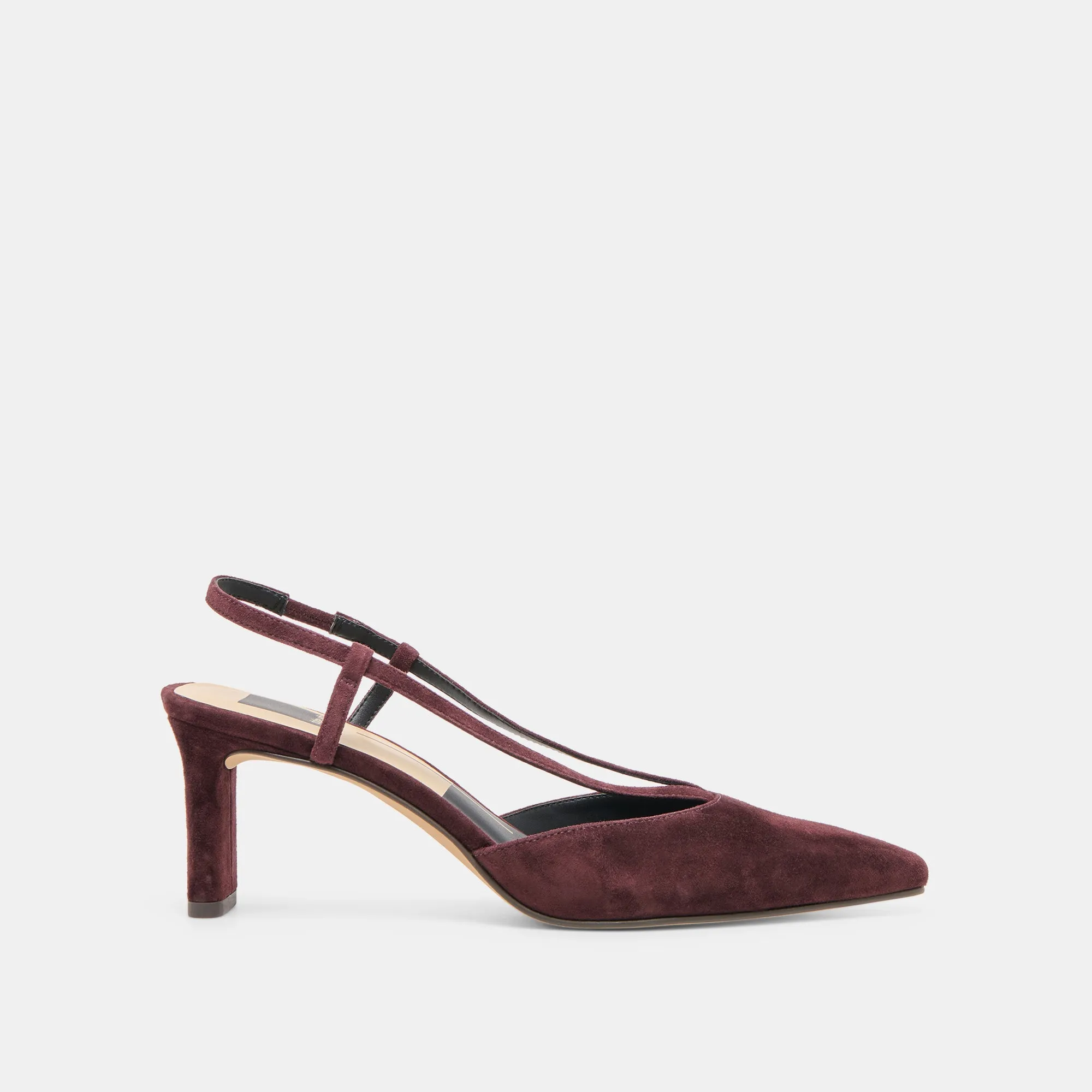 GINAY HEELS MULBERRY SUEDE sold by Dolce Vita