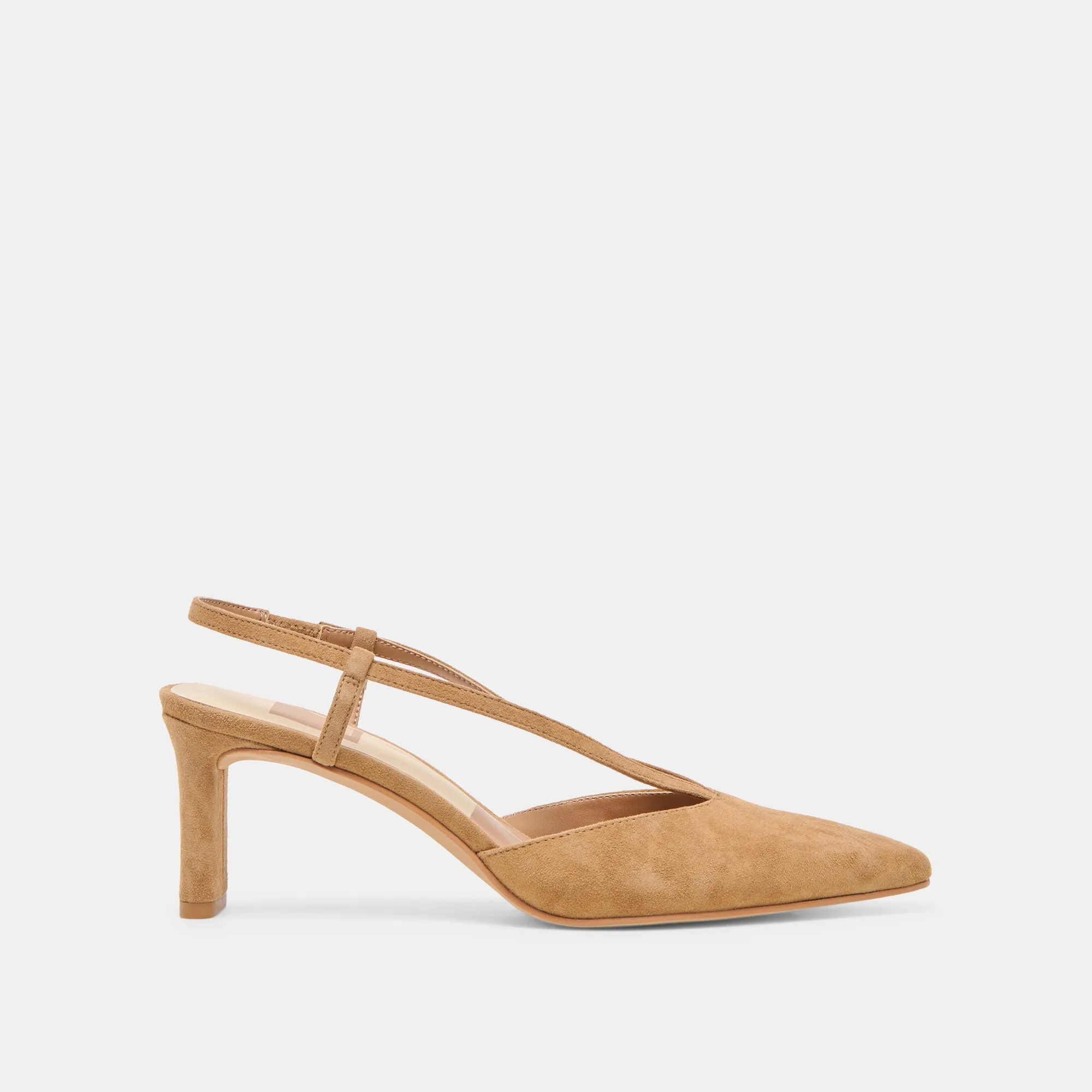 GINAY HEELS LT BROWN SUEDE sold by Dolce Vita