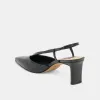 GINAY HEELS  BLACK LEATHER sold by Dolce Vita