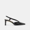 GINAY HEELS  BLACK LEATHER sold by Dolce Vita