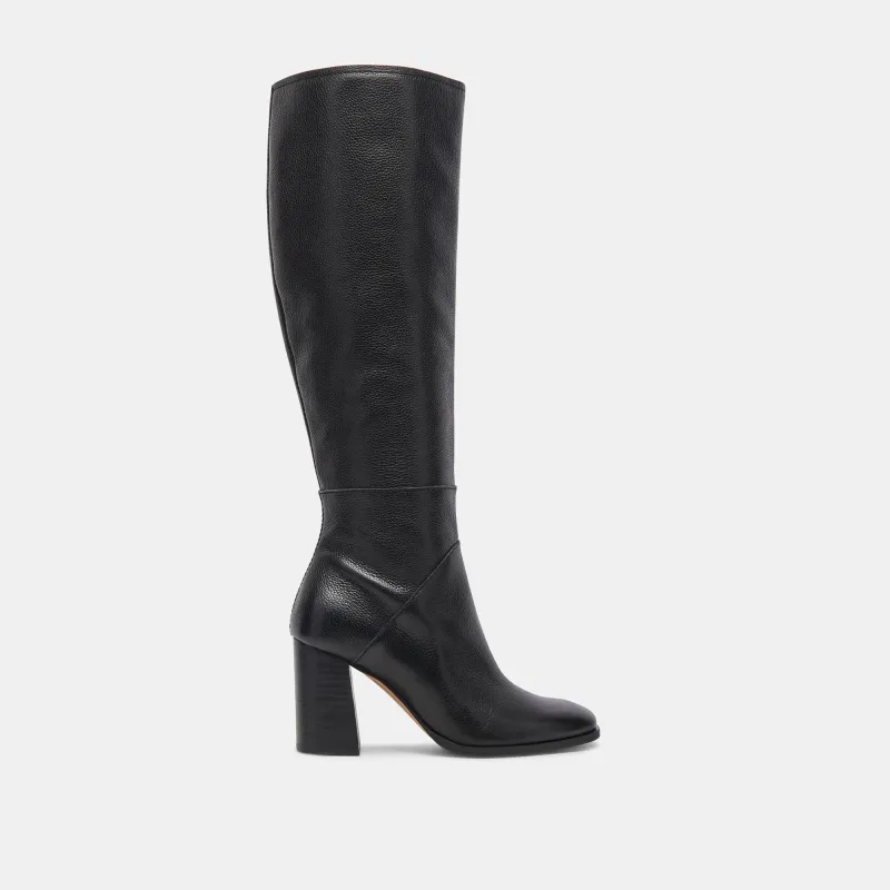 FYNN BOOTS ONYX LEATHER - re:vita sold by Dolce Vita