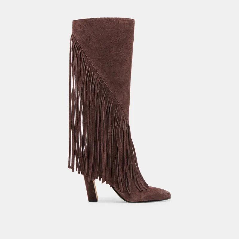 GIANO BOOTS MAHOGANY SUEDE sold by Dolce Vita