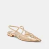 PHINLY FLATS GOLD DISTRESSED LEATHER - re:vita sold by Dolce Vita