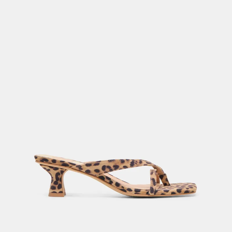 BREVEL HEELS DK LEOPARD PRINTED SUEDE sold by Dolce Vita