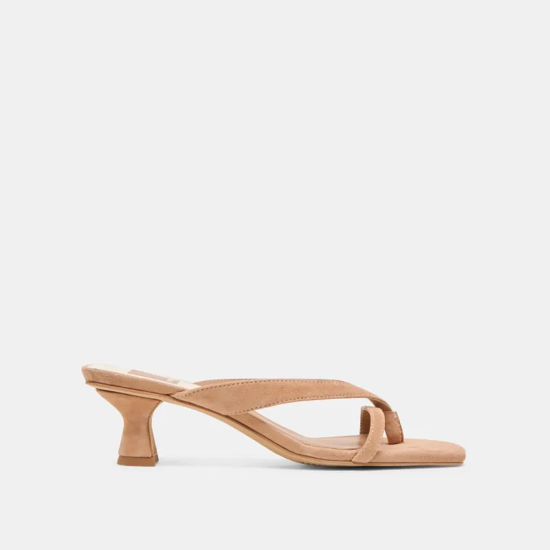 BREVEL HEELS TOFFEE SUEDE sold by Dolce Vita